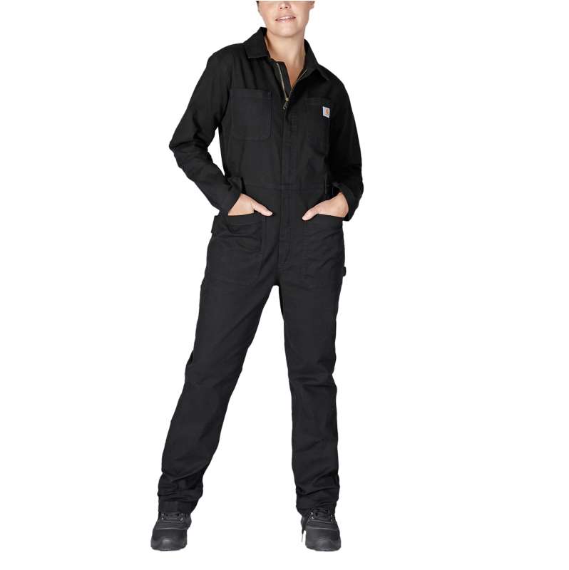 Carhartt  Black Rugged Flex™ Relaxed Fit Canvas Coverall