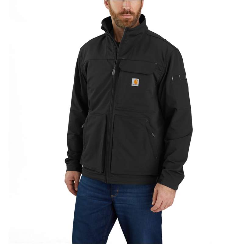 Carhartt  Black Super Dux™ Relaxed Fit Lightweight Mock Neck Jacket