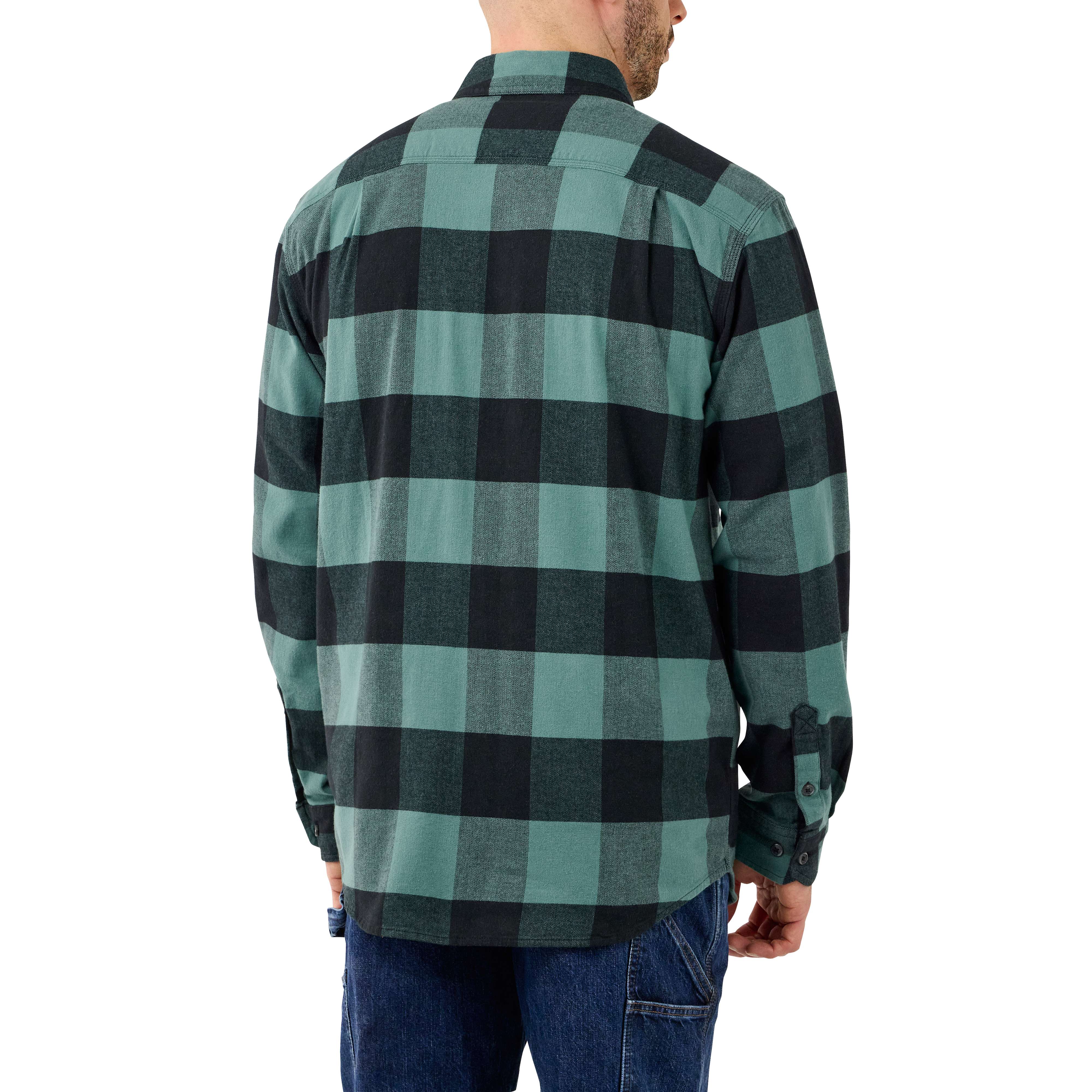 Additional thumbnail 3 of Rugged Flex™ Relaxed Fit Midweight Flannel Long-Sleeve Plaid Shirt