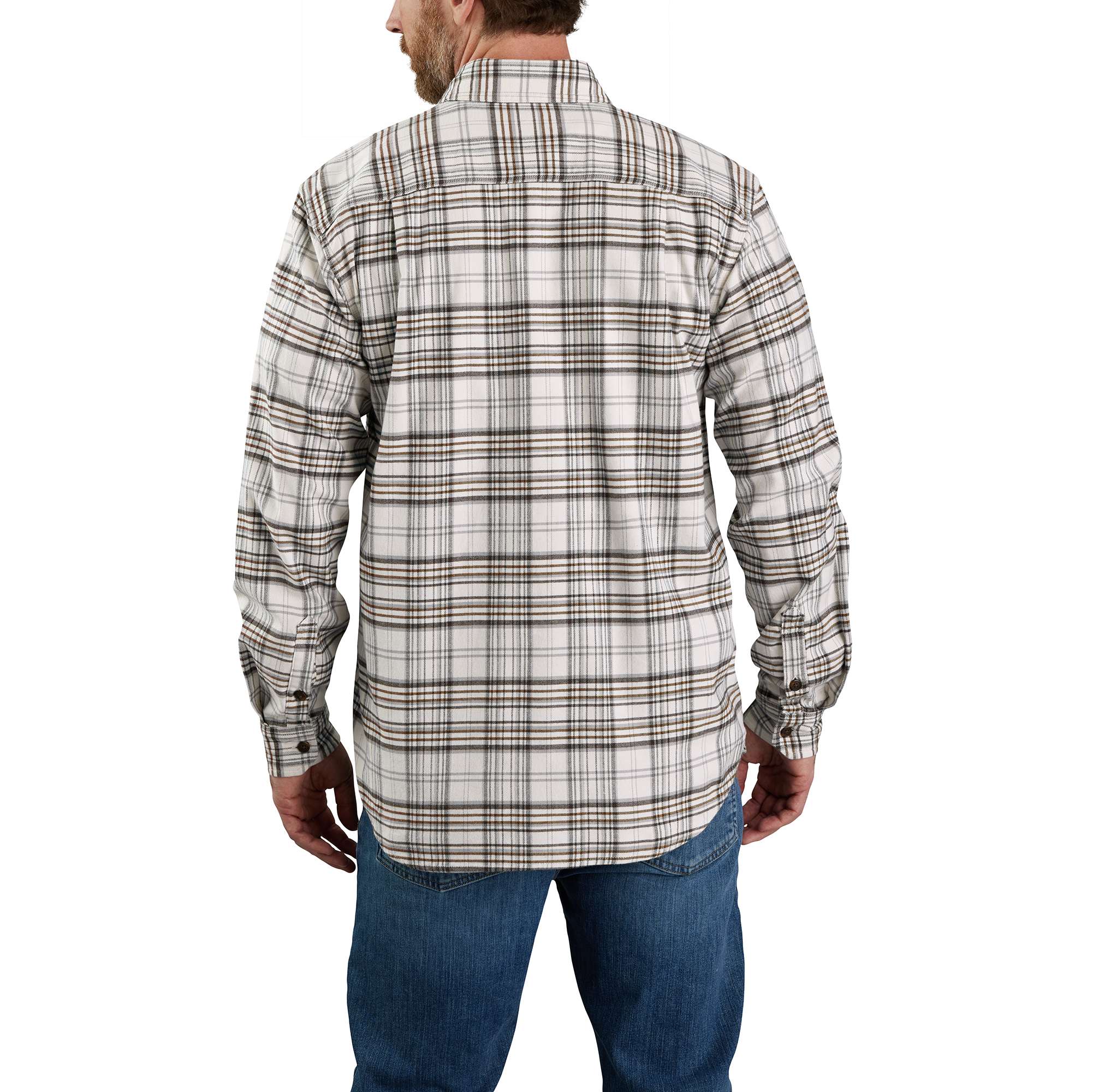 Additional thumbnail 2 of Rugged Flex™ Relaxed Fit Midweight Flannel Long-Sleeve Plaid Shirt