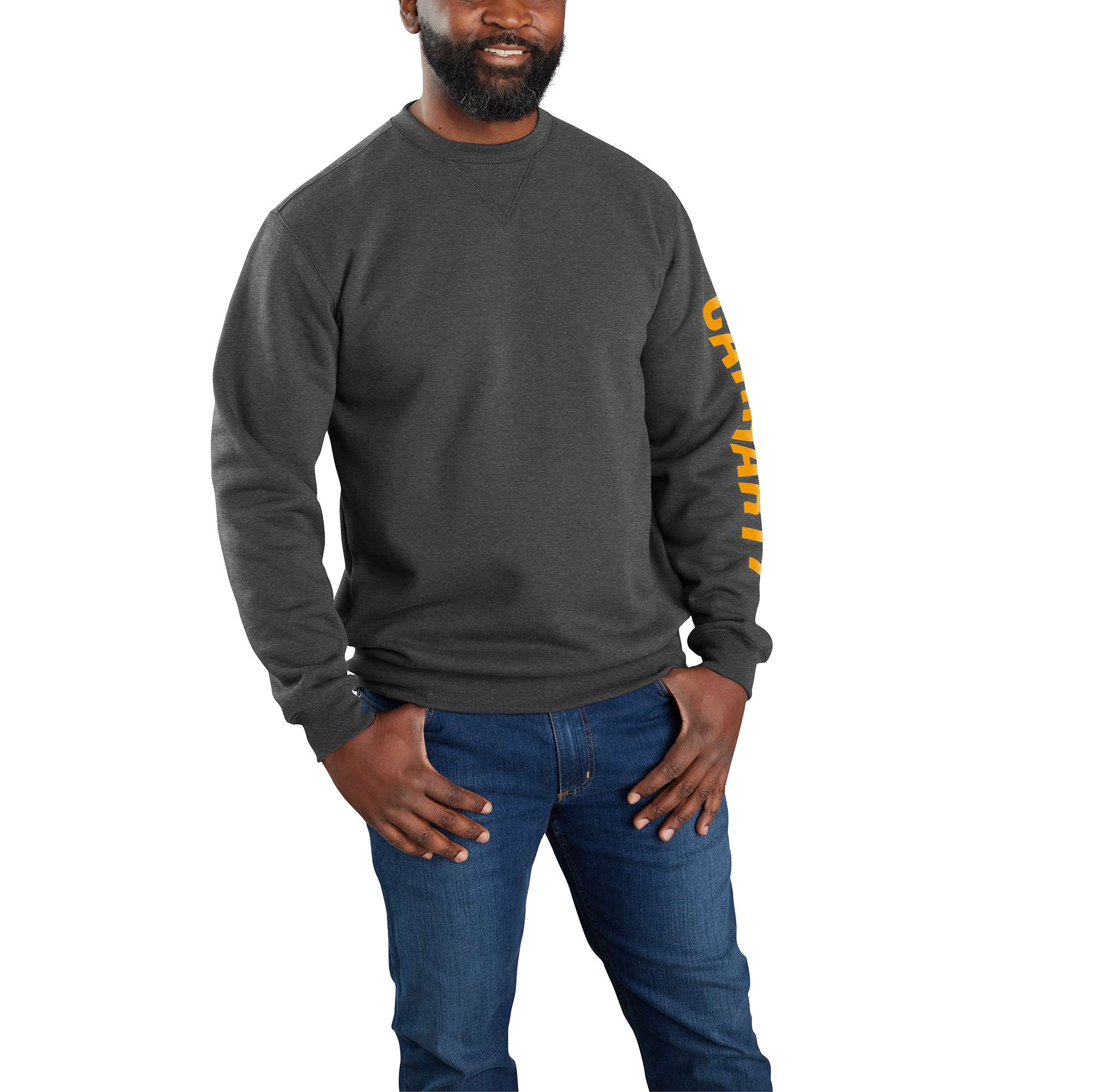 Carhartt thermal clearance lined crewneck sweatshirt