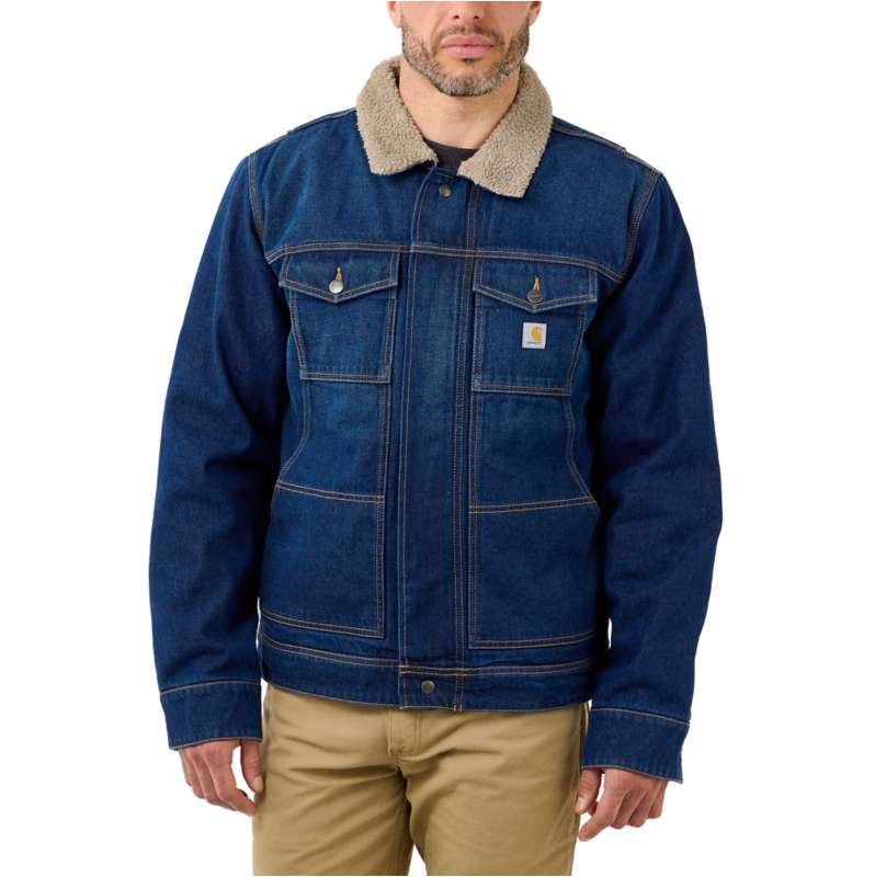 Carhartt  Beech Relaxed Fit Denim Sherpa-Lined Jacket