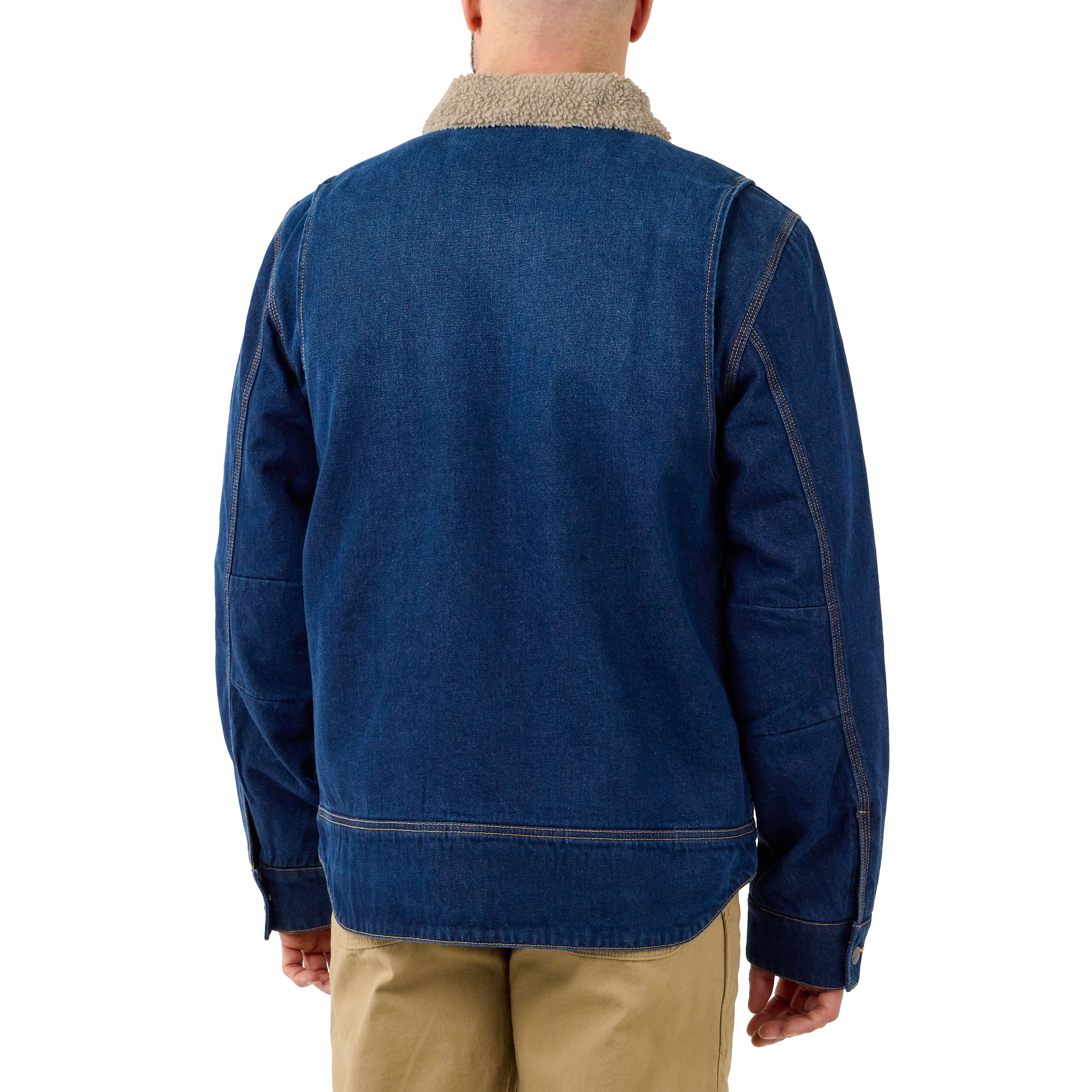 Additional thumbnail 1 of Relaxed Fit Denim Sherpa-Lined Jacket