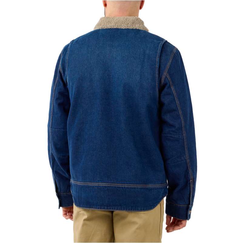 Carhartt  undefined Relaxed Fit Denim Sherpa-Lined Jacket