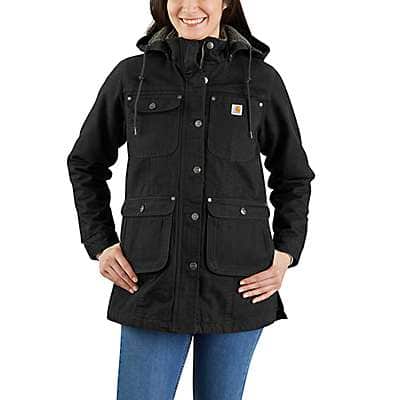 Carhartt LOOSE FIT WEATHERED DUCK COAT - front