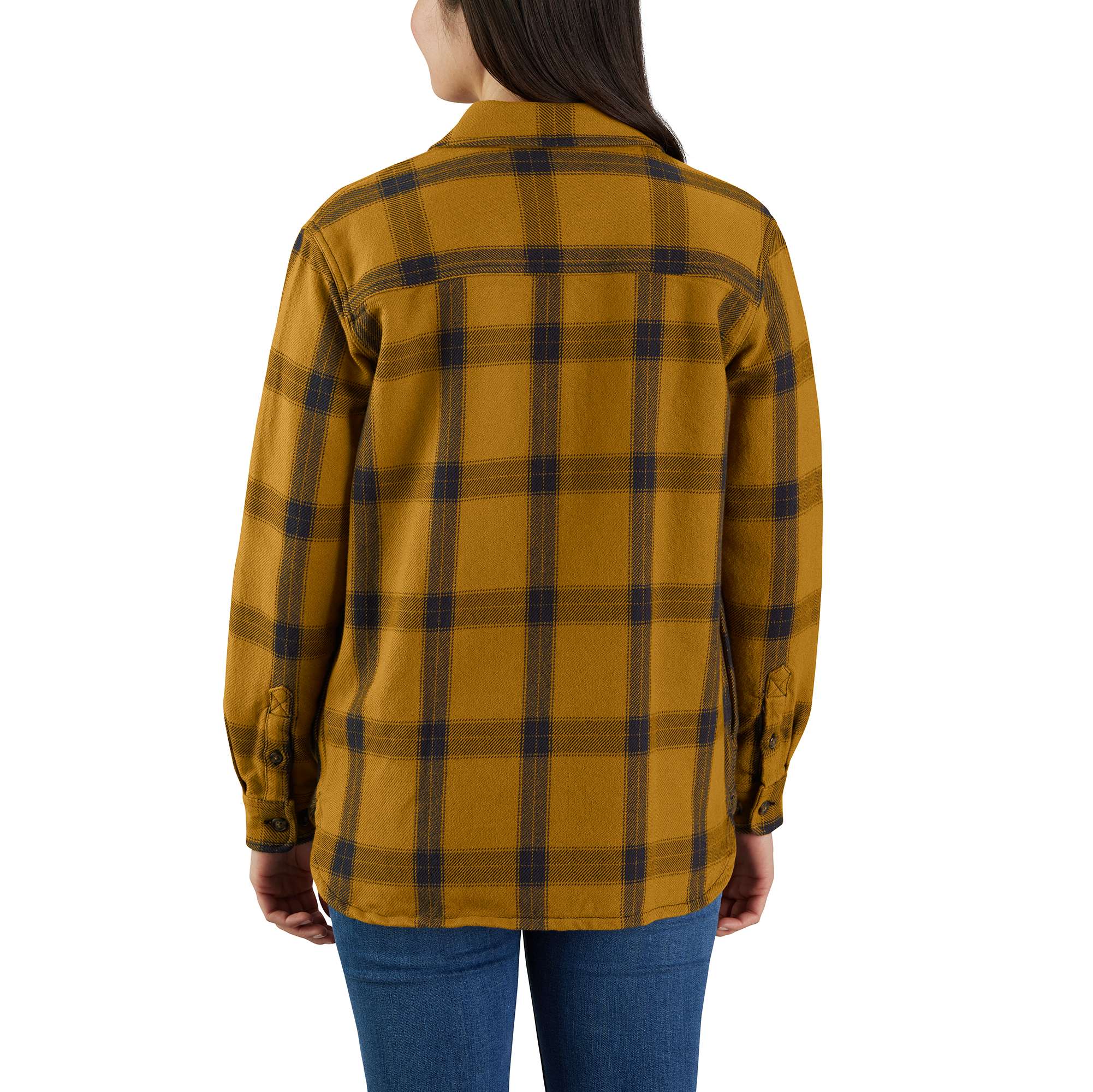 Additional thumbnail 2 of Loose Fit Heavyweight Twill Long-Sleeve Plaid Shirt