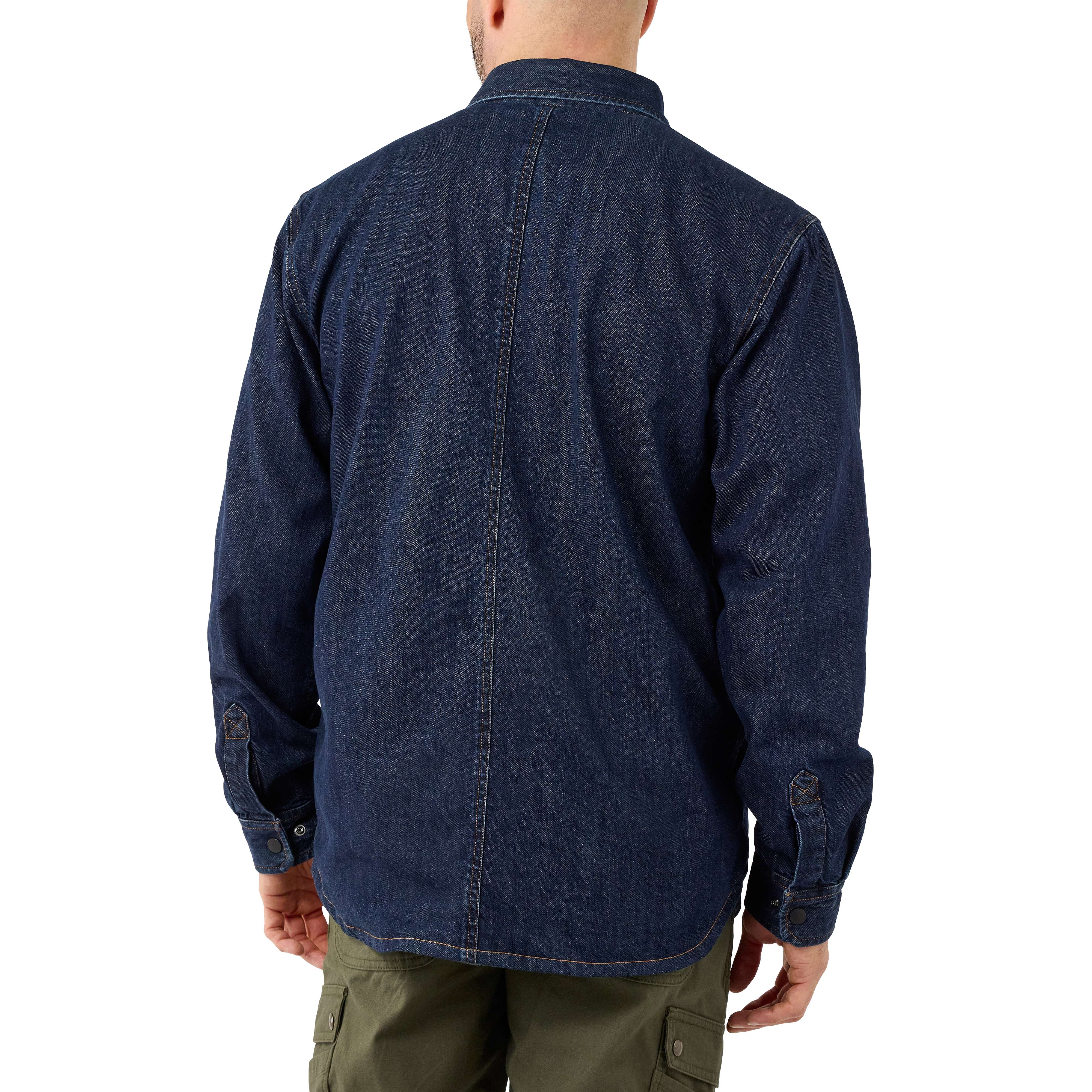 Additional thumbnail 2 of Relaxed Fit Denim Fleece Lined Snap-Front Shirt