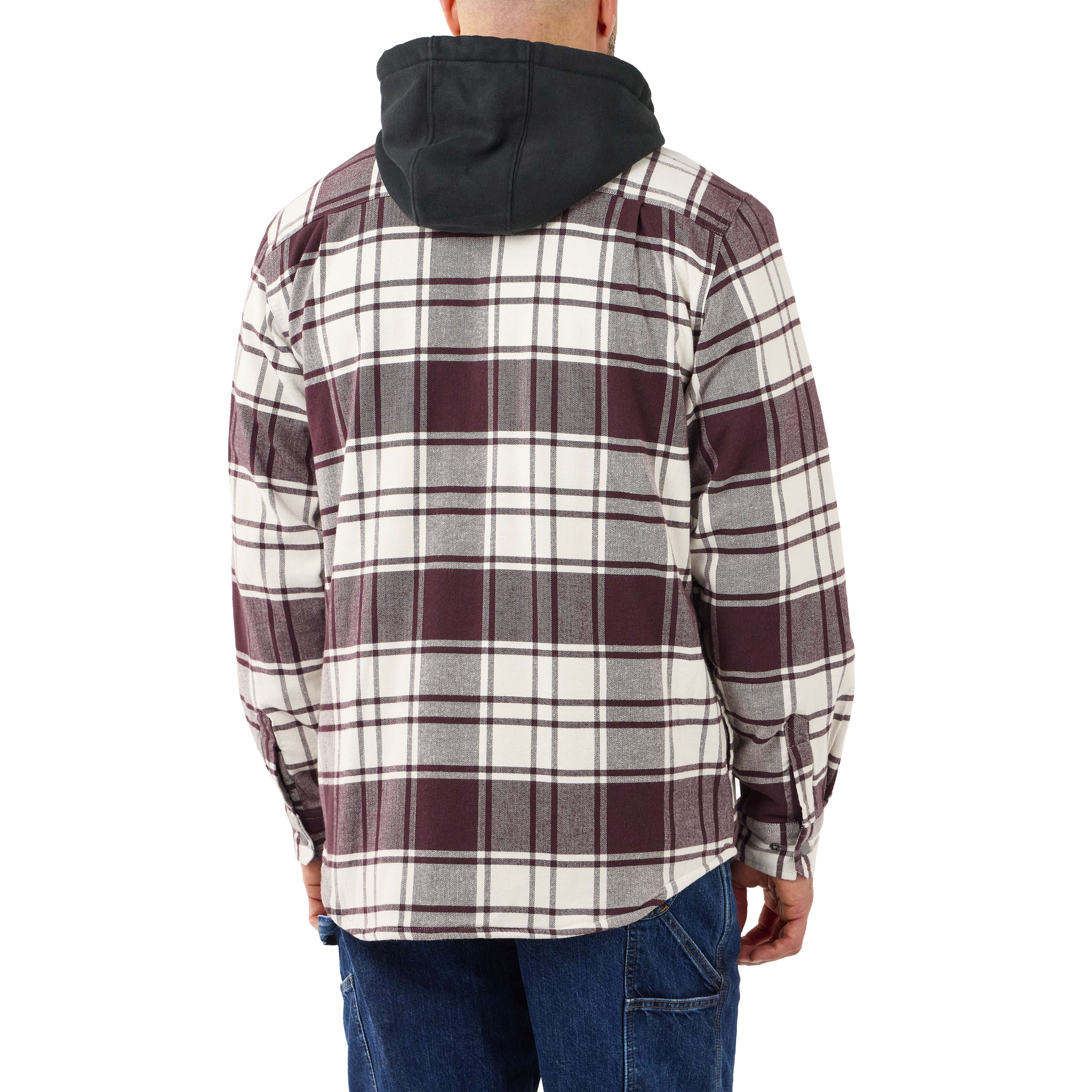 Additional thumbnail 2 of Rugged Flex™ Relaxed Fit Flannel Fleece Lined Hooded Shirt Jac