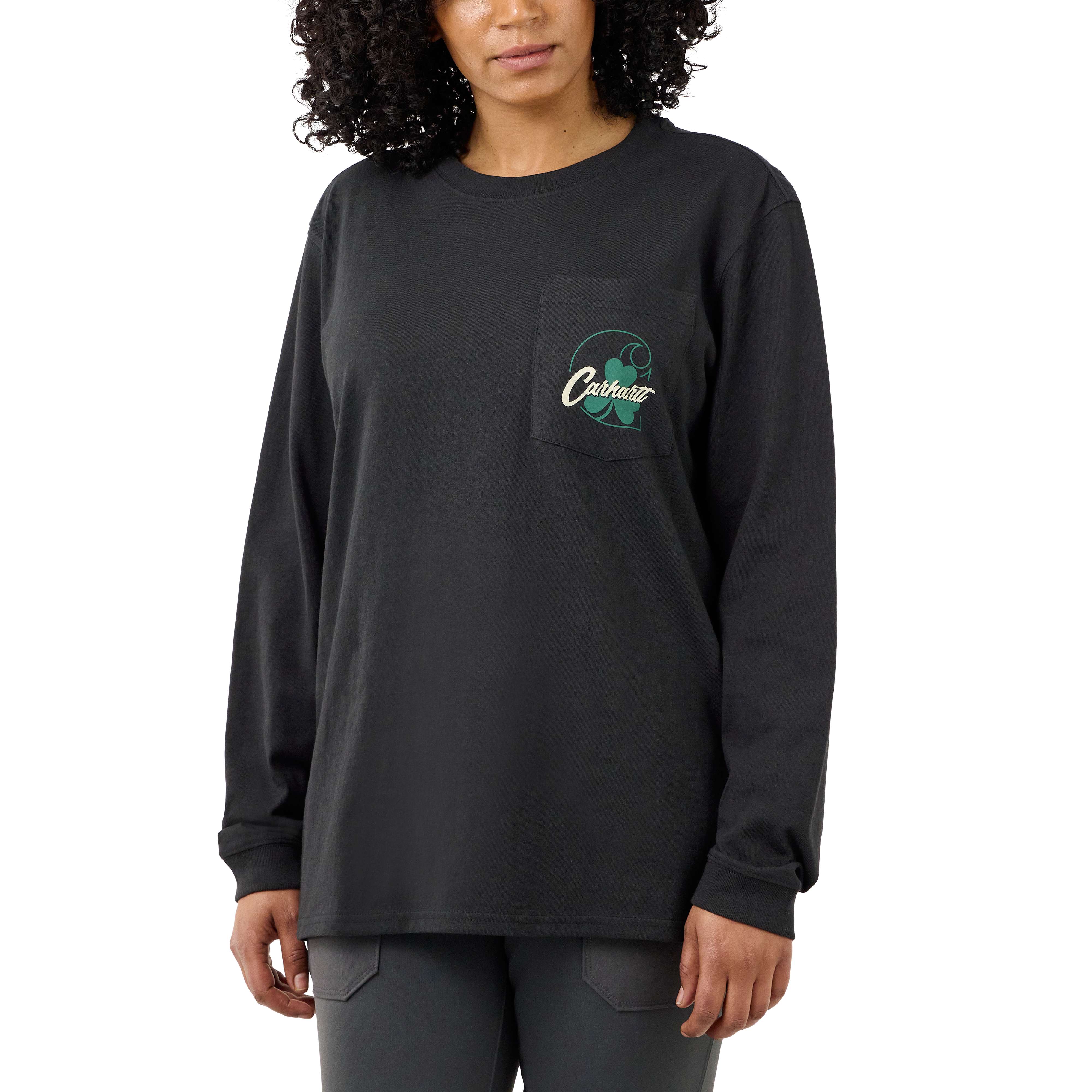 LOOSE FIT HEAVYWEIGHT LONGSLEEVE SHAMROCK GRAPHIC TSHIRT Carhartt®