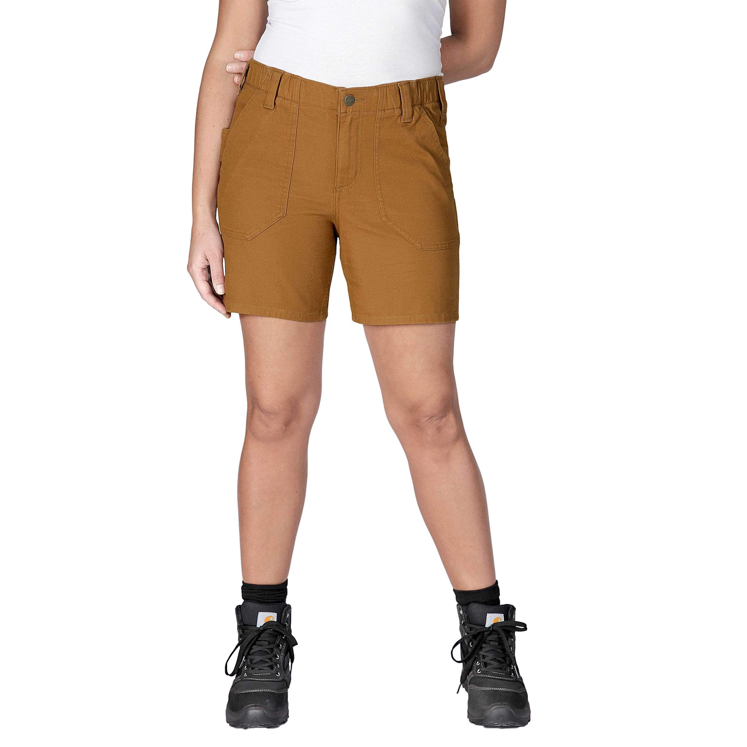 S Short de travail - rugged flex™ relaxed fit canvas work short - Brun - 10 - Carhartt - Modalova