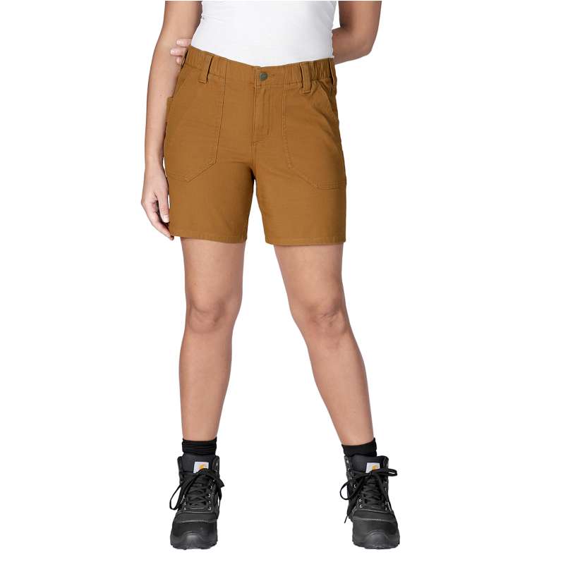 Carhartt  Carhartt Brown Rugged Flex™ Relaxed Fit Canvas Work Short