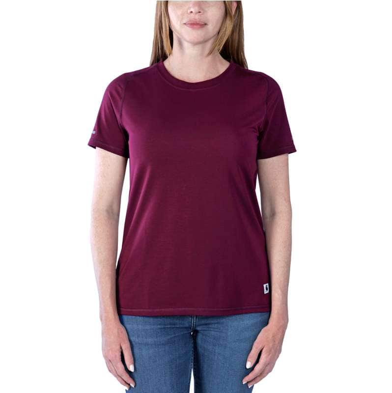 Carhartt  Bordeaux Carhartt Lwd Relaxed Fit Short-Sleeve T-Shirt