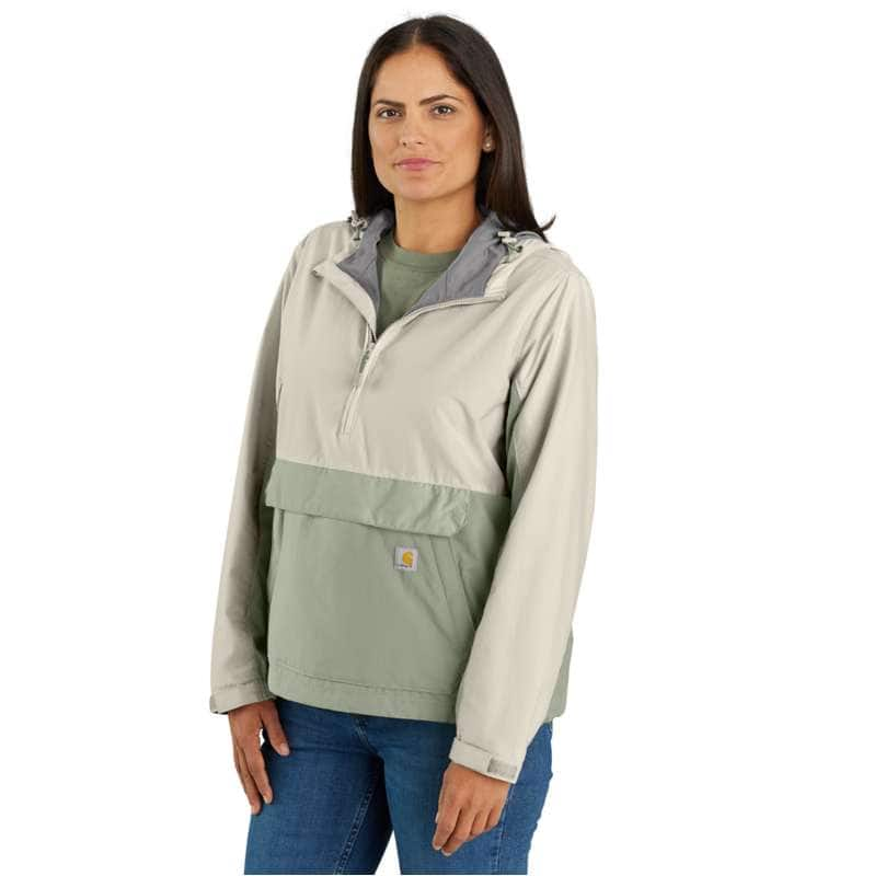 Carhartt  Sage/Chalk Rain Defender™ Loose Fit Lightweight Packable Anorak