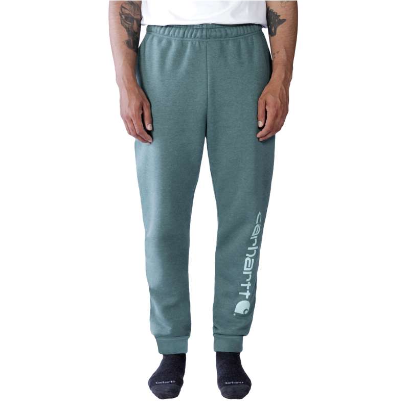 Carhartt  Sea Pine Heather Relaxed Fit Midweight Tapered Graphic Sweatpant