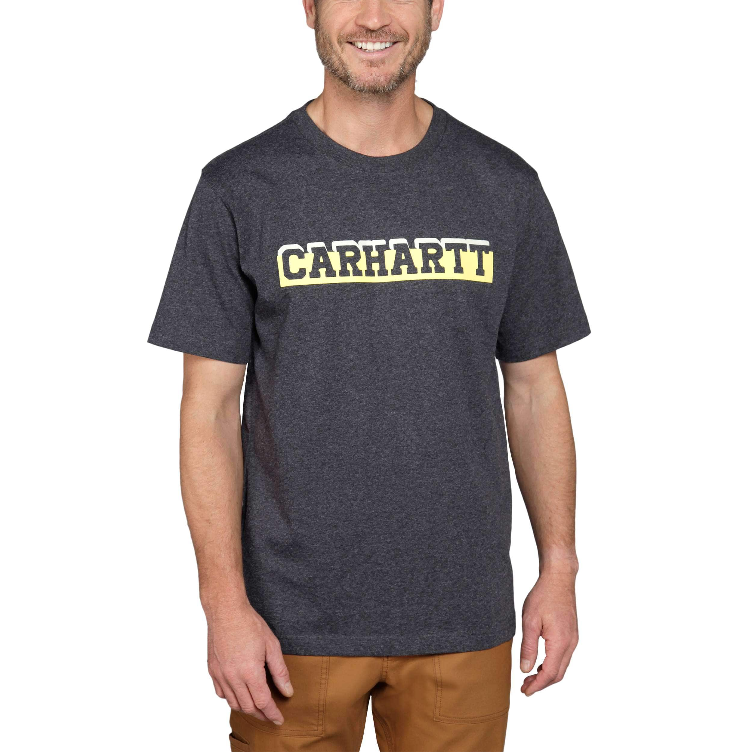 Carhartt T- Shirt à Manches Courtes épais avec Logo imprimé Coupe