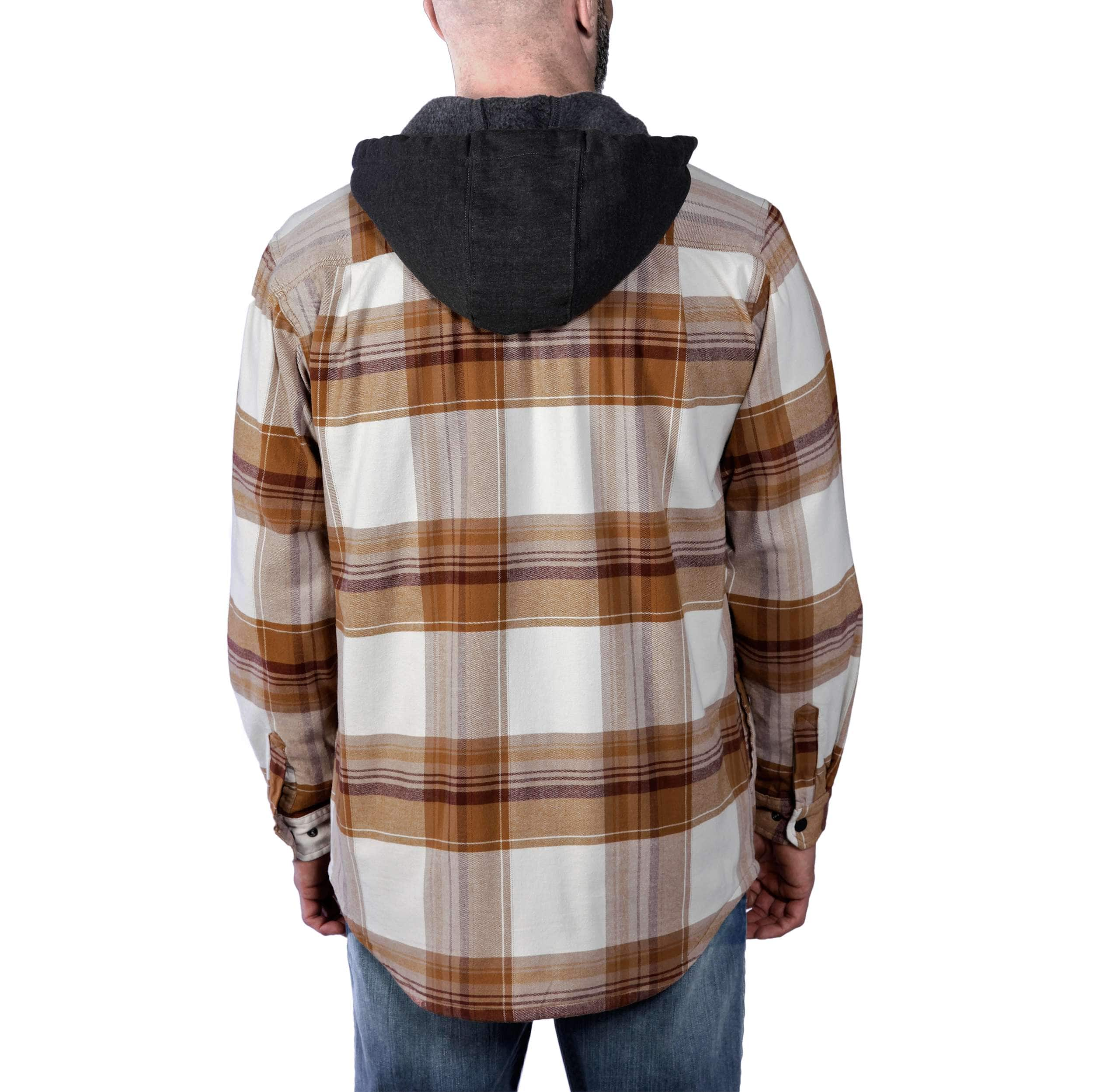 Additional thumbnail 4 of Rugged Flex™ Relaxed Fit Flannel Fleece Lined Hooded Shirt Jac