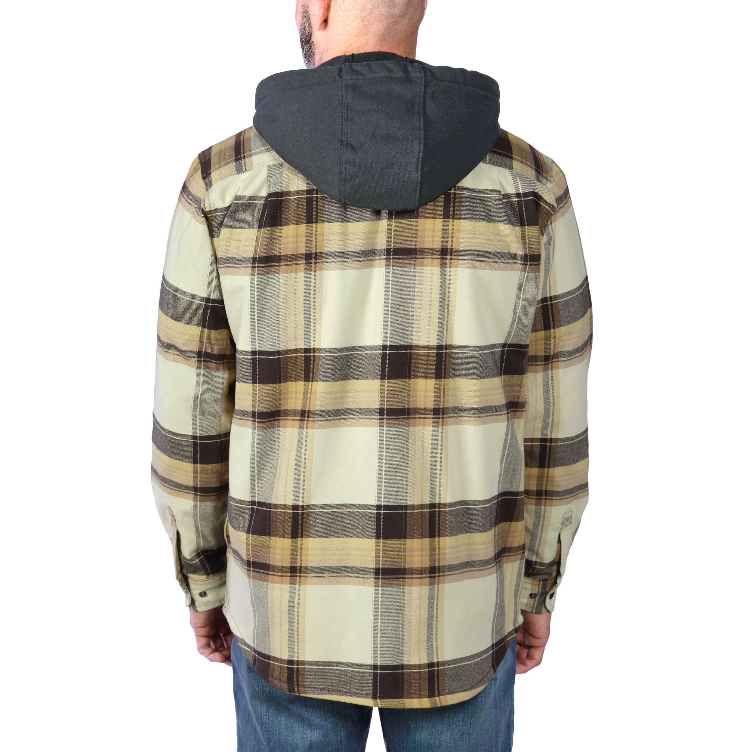 Additional thumbnail 3 of Rugged Flex™ Relaxed Fit Flannel Fleece Lined Hooded Shirt Jac