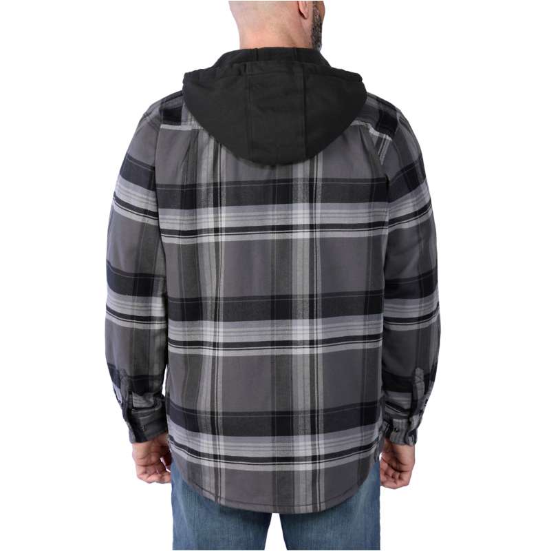 Carhartt  undefined Rugged Flex™ Relaxed Fit Flannel Fleece Lined Hooded Shirt Jac