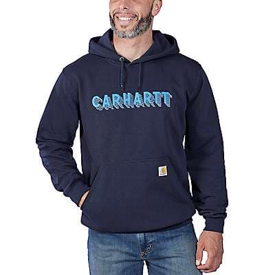 Carhartt RAIN DEFENDER™ LOOSE FIT MIDWEIGHT LOGO GRAPHIC SWEATSHIRT - front