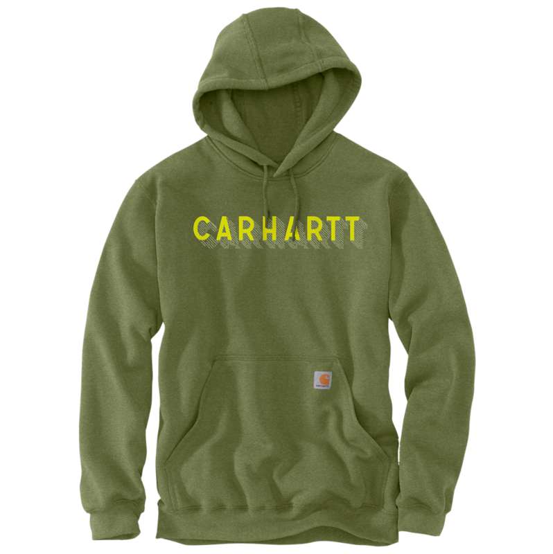 Carhartt  Chive Heather Rain Defender™ Loose Fit Midweight Logo Graphic Sweatshirt