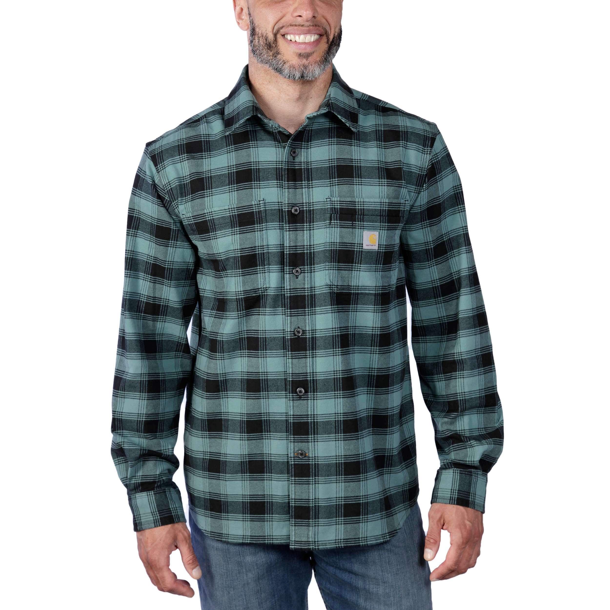 Additional thumbnail 1 of Rugged Flex™ Relaxed Fit Midweight Flannel Long-Sleeve Plaid Shirt