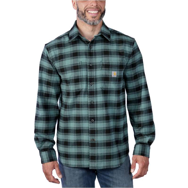 Carhartt  Sea Pine Rugged Flex™ Relaxed Fit Midweight Flannel Long-Sleeve Plaid Shirt