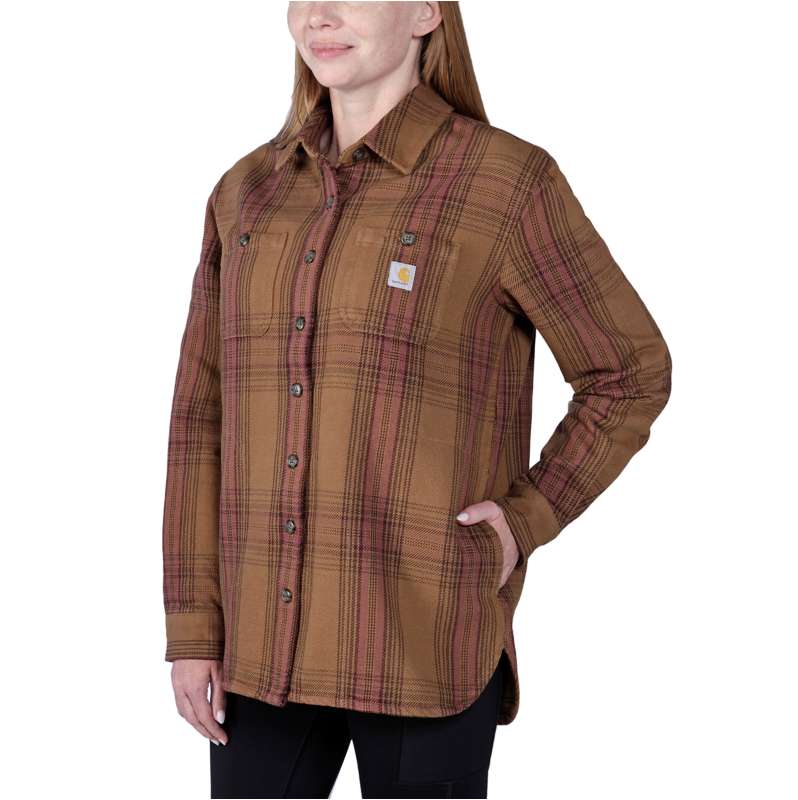 Carhartt  Carhartt Brown Loose Fit Heavyweight Twill Shirt Jac