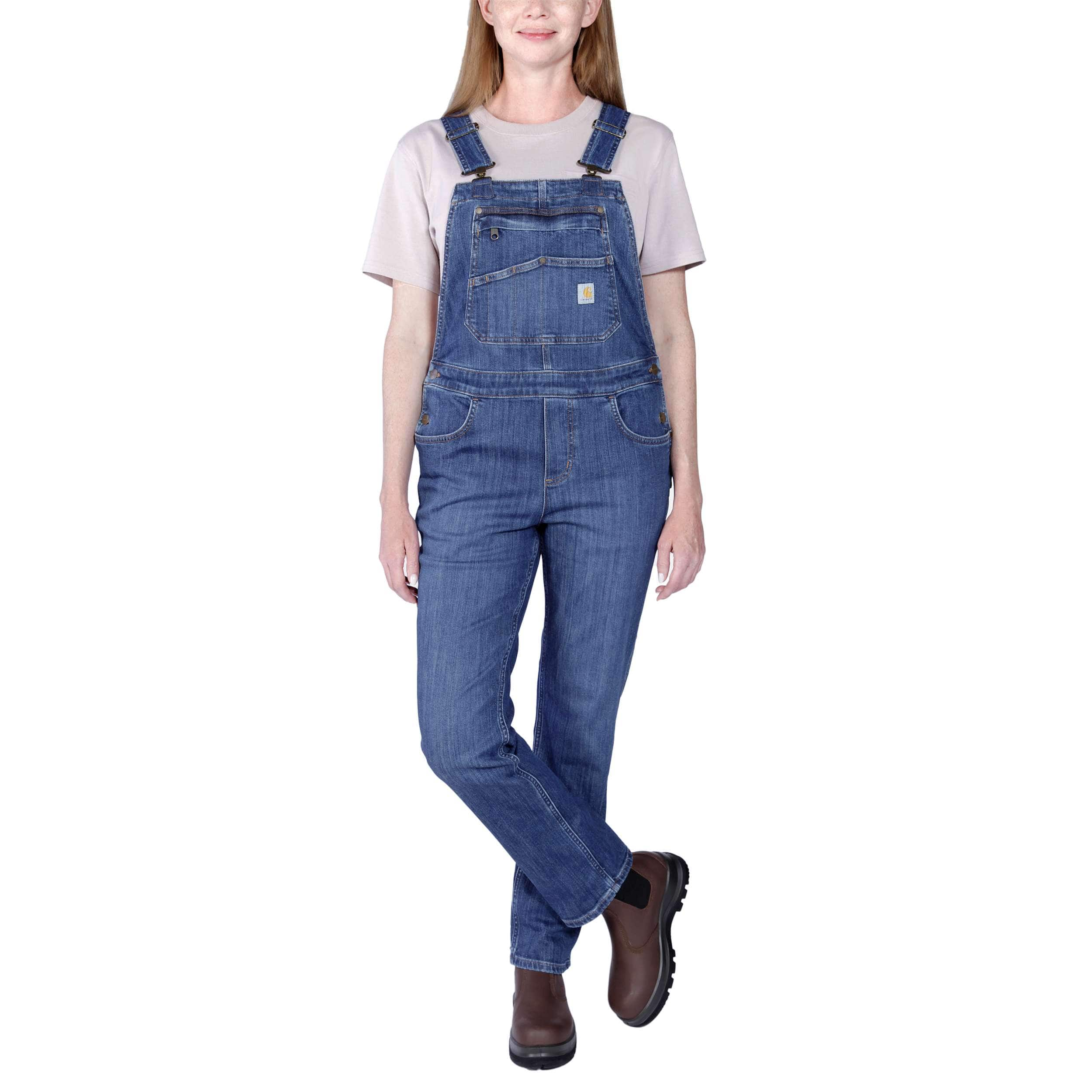 CARHARTT Women's 102438 Rugged Flex Loose Fit Canvas Bib Overall