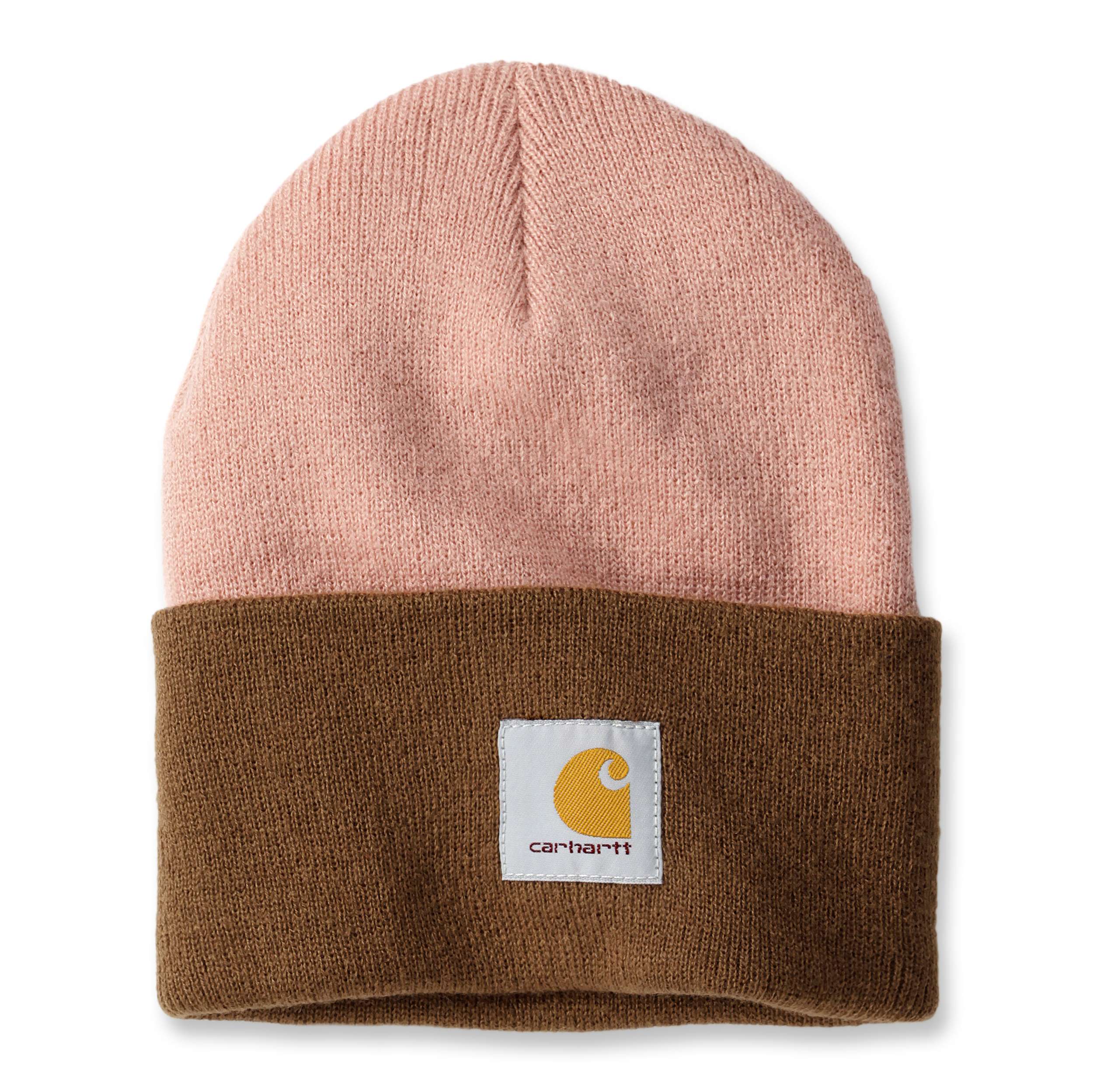 Carhartt Knit Insulated Logo Graphic Cuffed Beanie - Brown