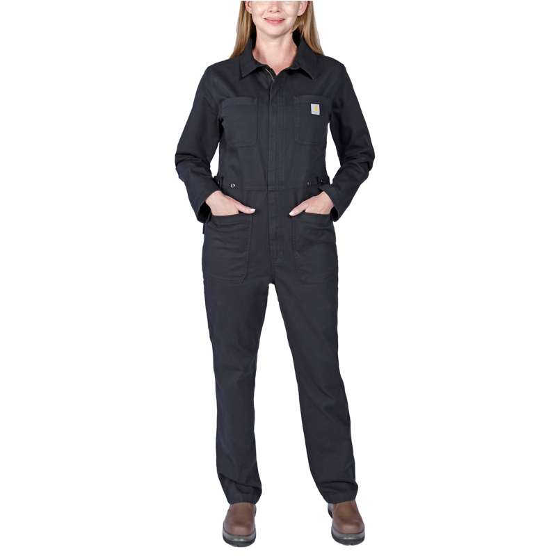 Carhartt  Black Rugged Flex™ Relaxed Fit Canvas Coverall