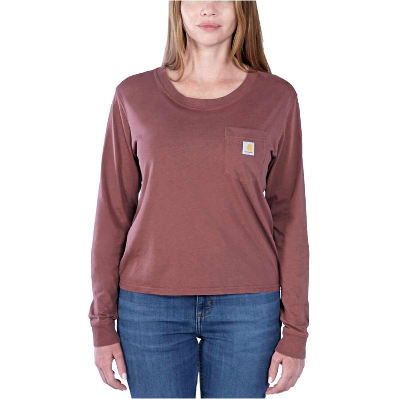 Carhartt  Sable Relaxed Fit Lightweight Long-Sleeve Pocket T-Shirt