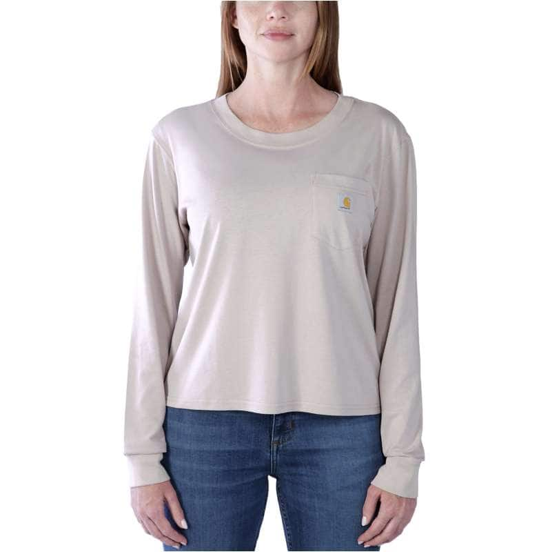 Carhartt  Mink Relaxed Fit Lightweight Long-Sleeve Pocket T-Shirt