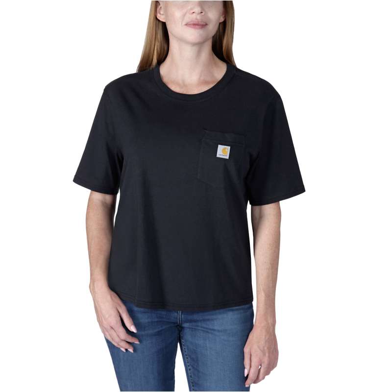 Carhartt  Black Loose Fit Lightweight Short-Sleeve Crewneck T-Shirt