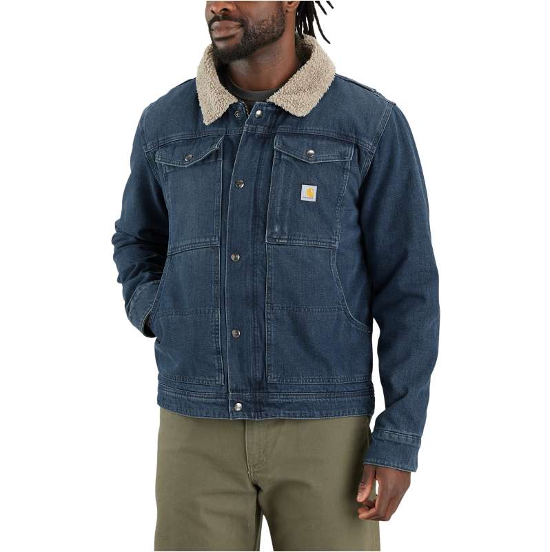 Carhartt  Beech Relaxed Fit Denim Sherpa-Lined Jacket