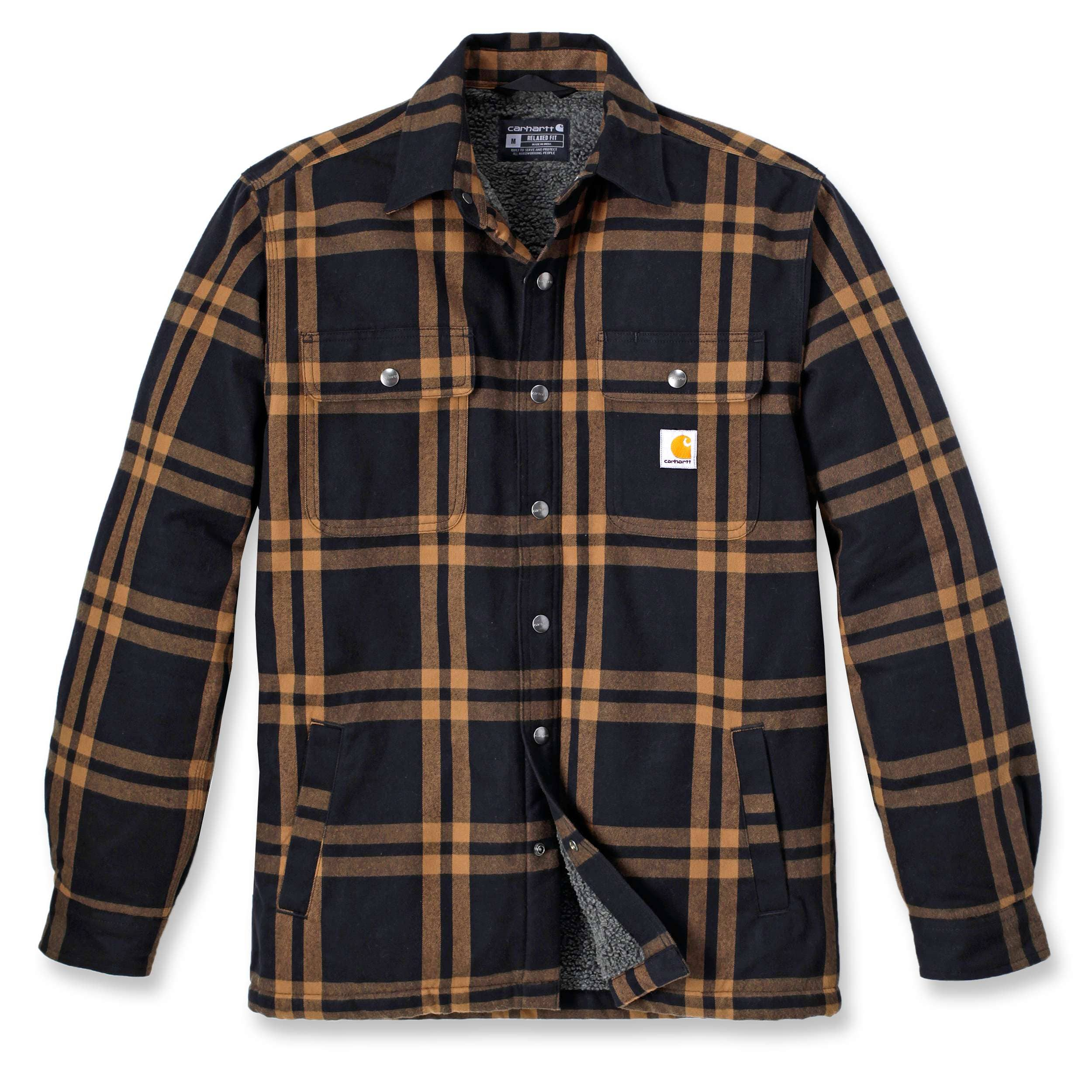 Additional thumbnail 1 of Relaxed Fit Flannel Sherpa-Lined Shirt Jac