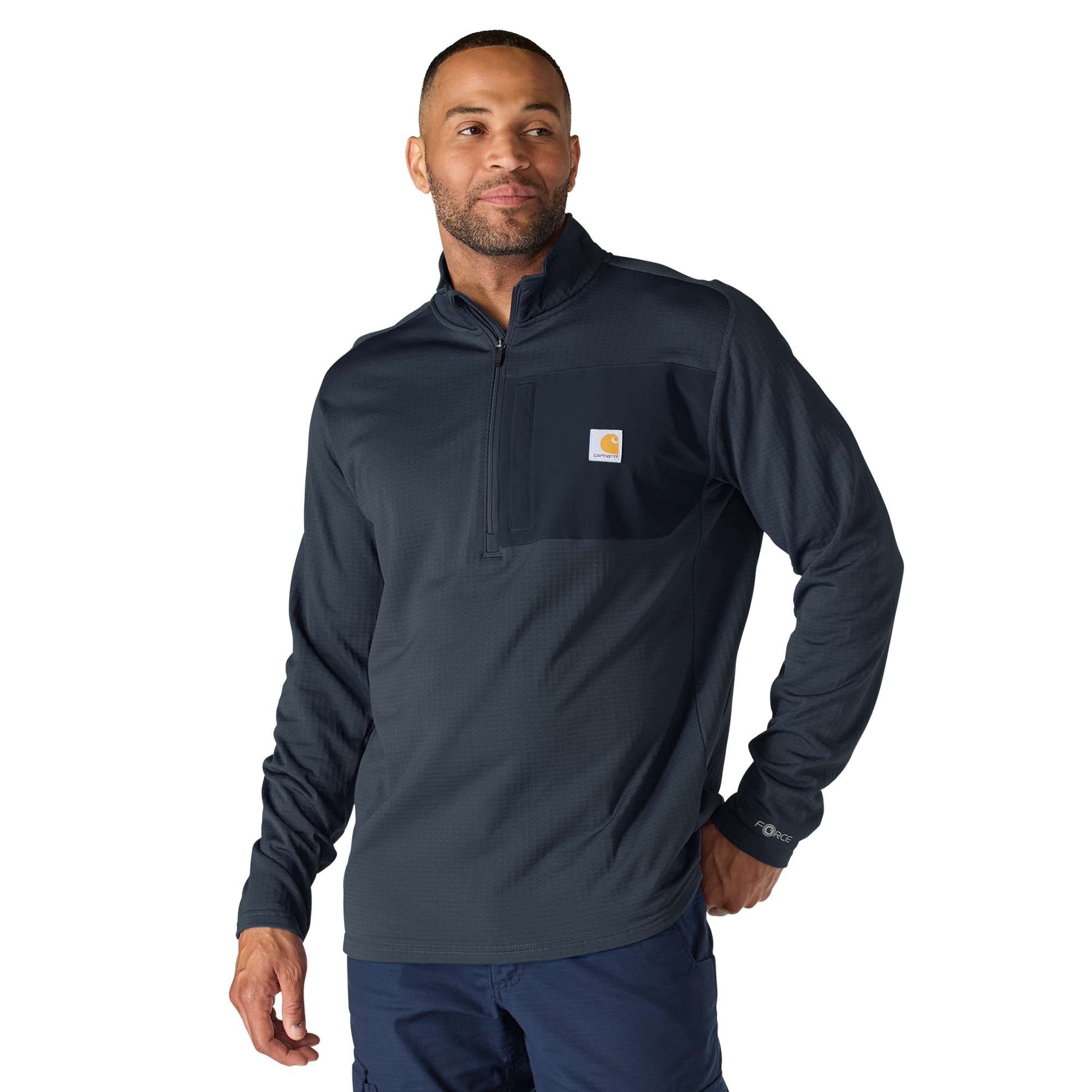 Carhartt Camiseta de cuello alto y media cremallera Carhartt Force™ de corte holgado