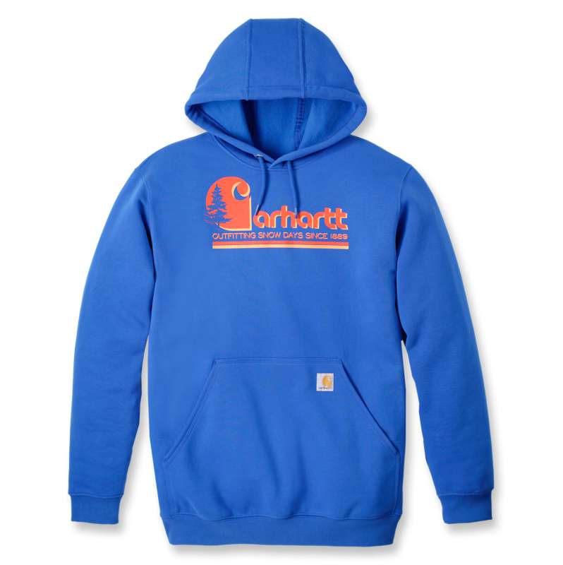 Carhartt  Beacon Blue Loose Fit Midweight Graphic Hooded Sweatshirt