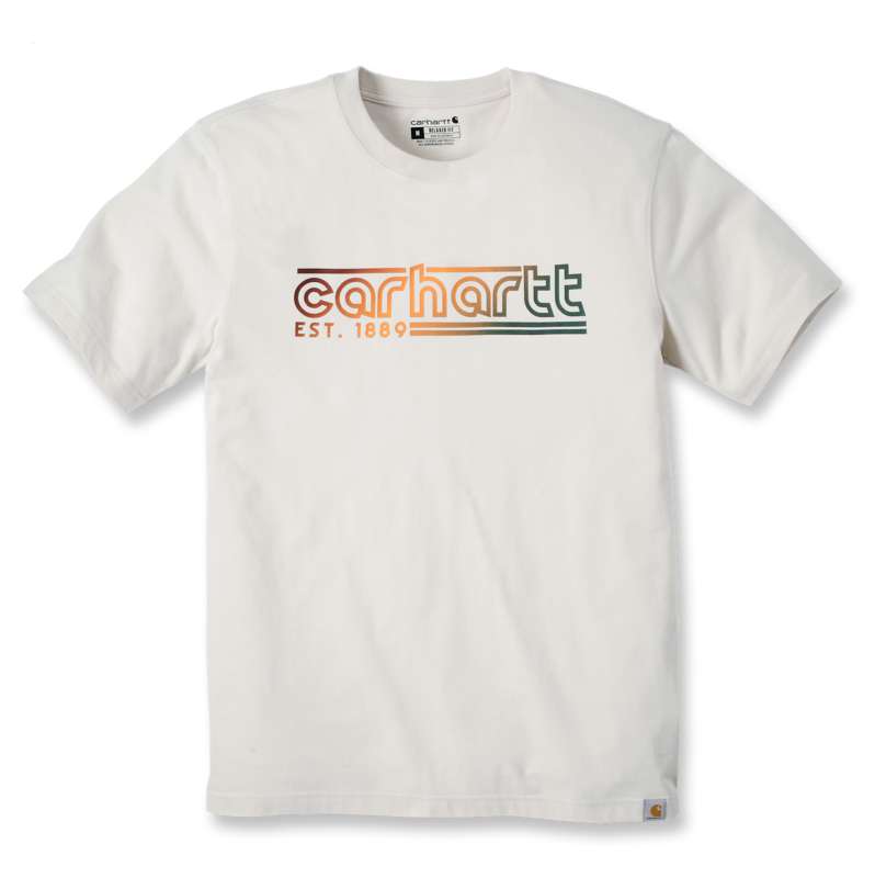 Carhartt  Oat Milk Relaxed Fit Lightweight Short-Sleeve Logo Graphic T-Shirt