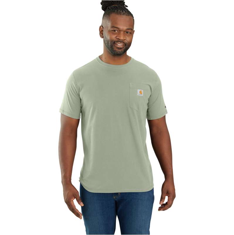 Carhartt  Sage Carhartt Force™ Relaxed Fit Midweight Short-Sleeve Pocket T-Shirt