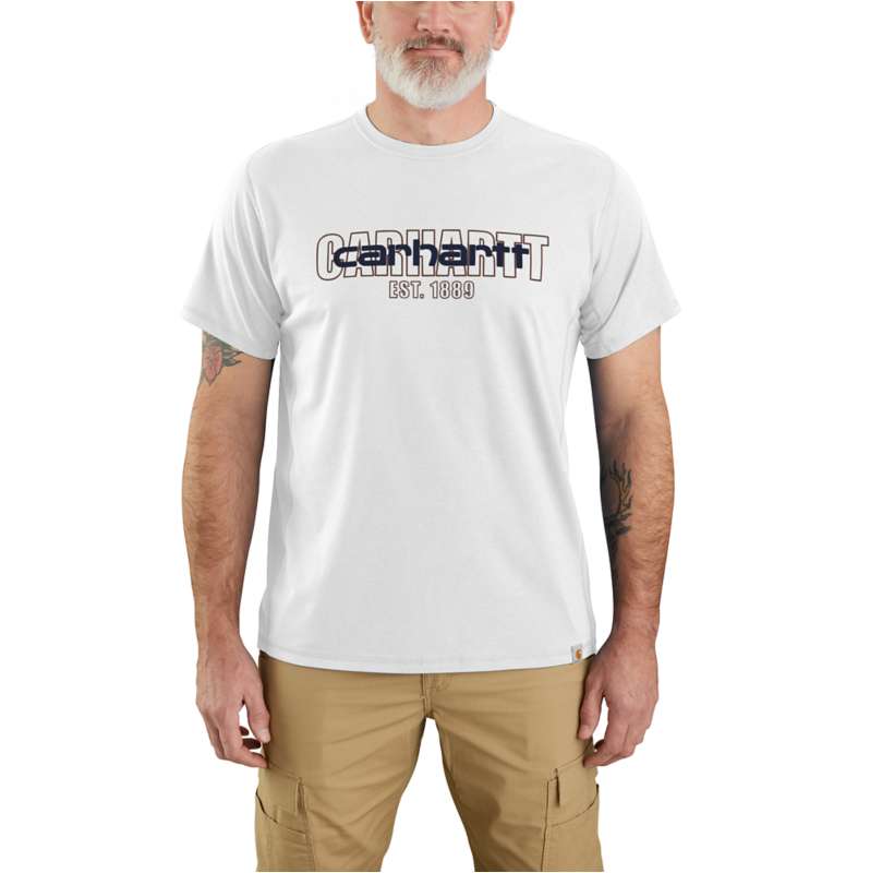 Carhartt  Malt Carhartt Force™ Relaxed Fit Midweight Short-Sleeve Logo Graphic T-Shirt