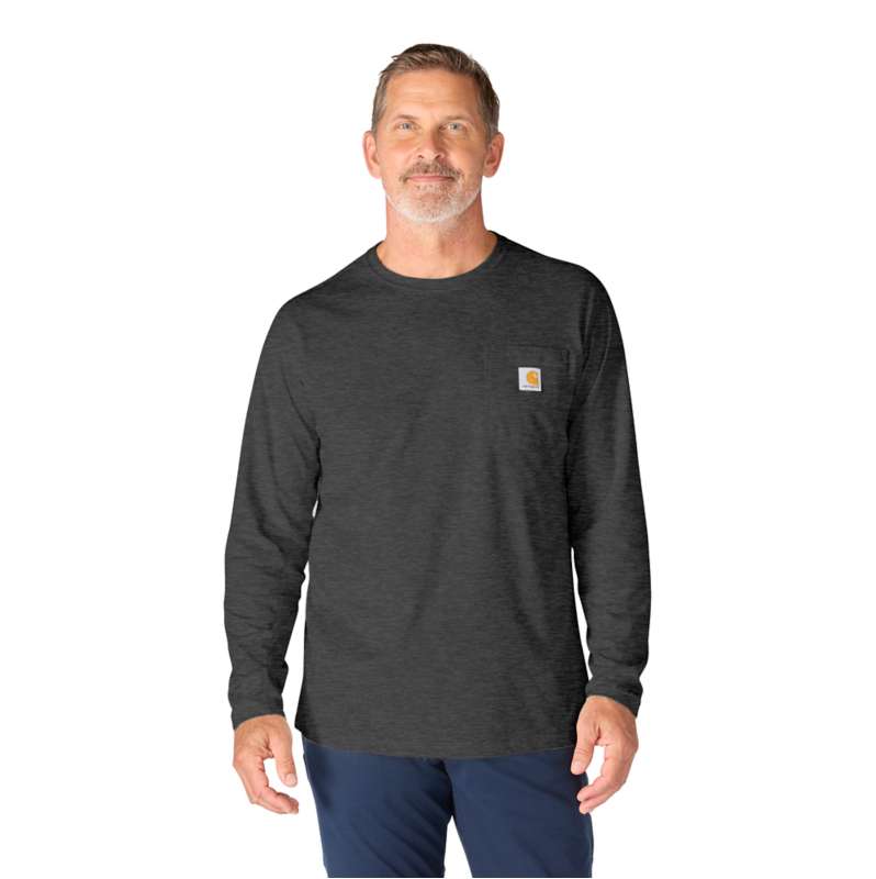 Carhartt  Carbon Heather T-shirt décontracté à manches longues Carhartt Force™