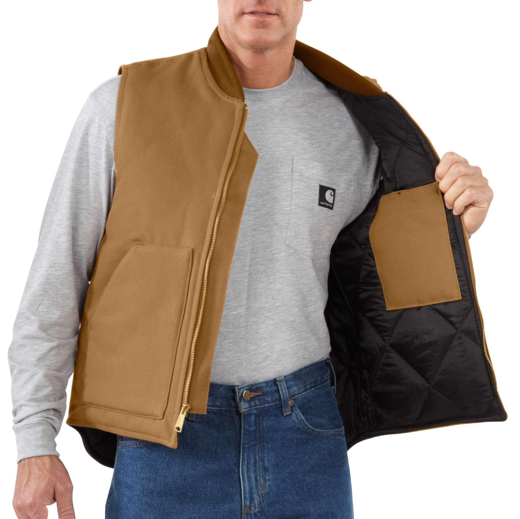 Additional thumbnail 1 of V01 Relaxed Fit Firm Duck Insulated Rib Collar Vest