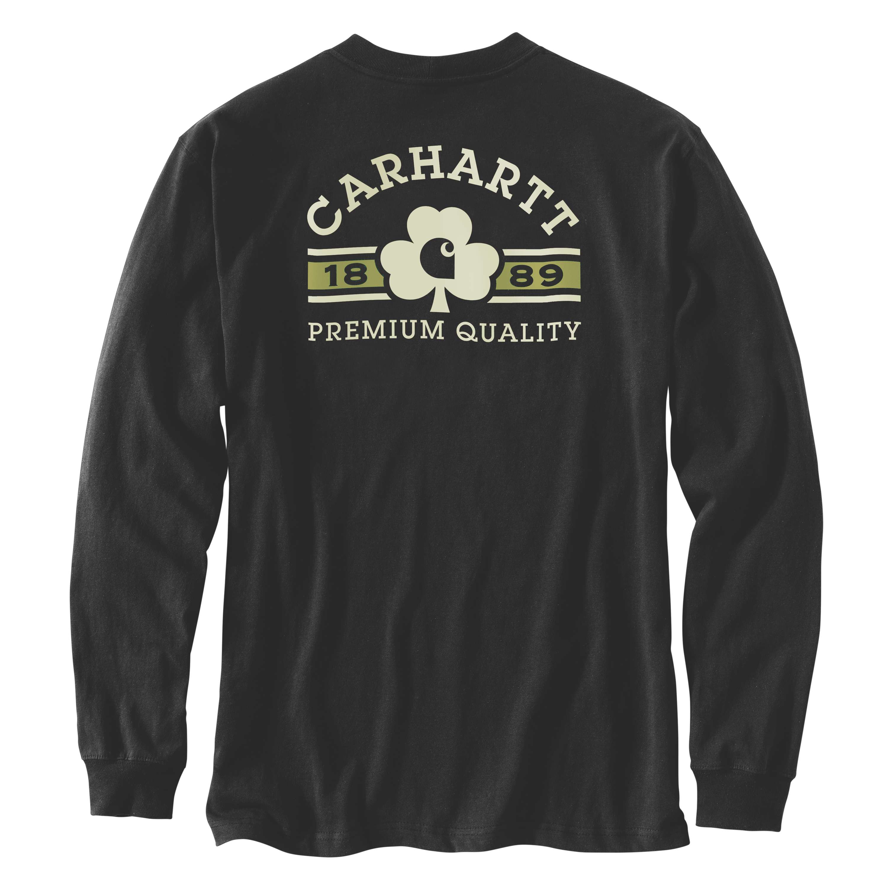 Additional thumbnail 3 of Loose Fit Heavyweight Long-Sleeve Shamrock Graphic T-Shirt