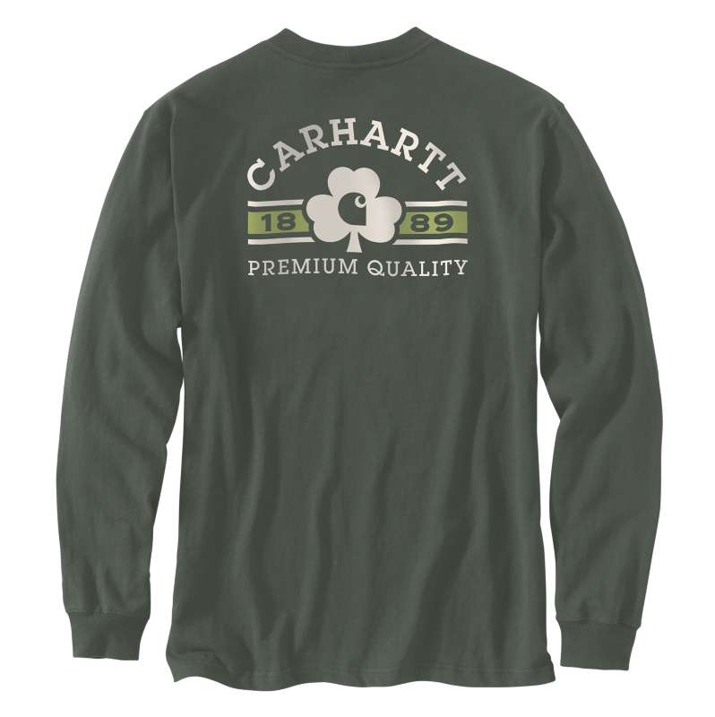 Carhartt  undefined Loose Fit Heavyweight Long-Sleeve Shamrock Graphic T-Shirt