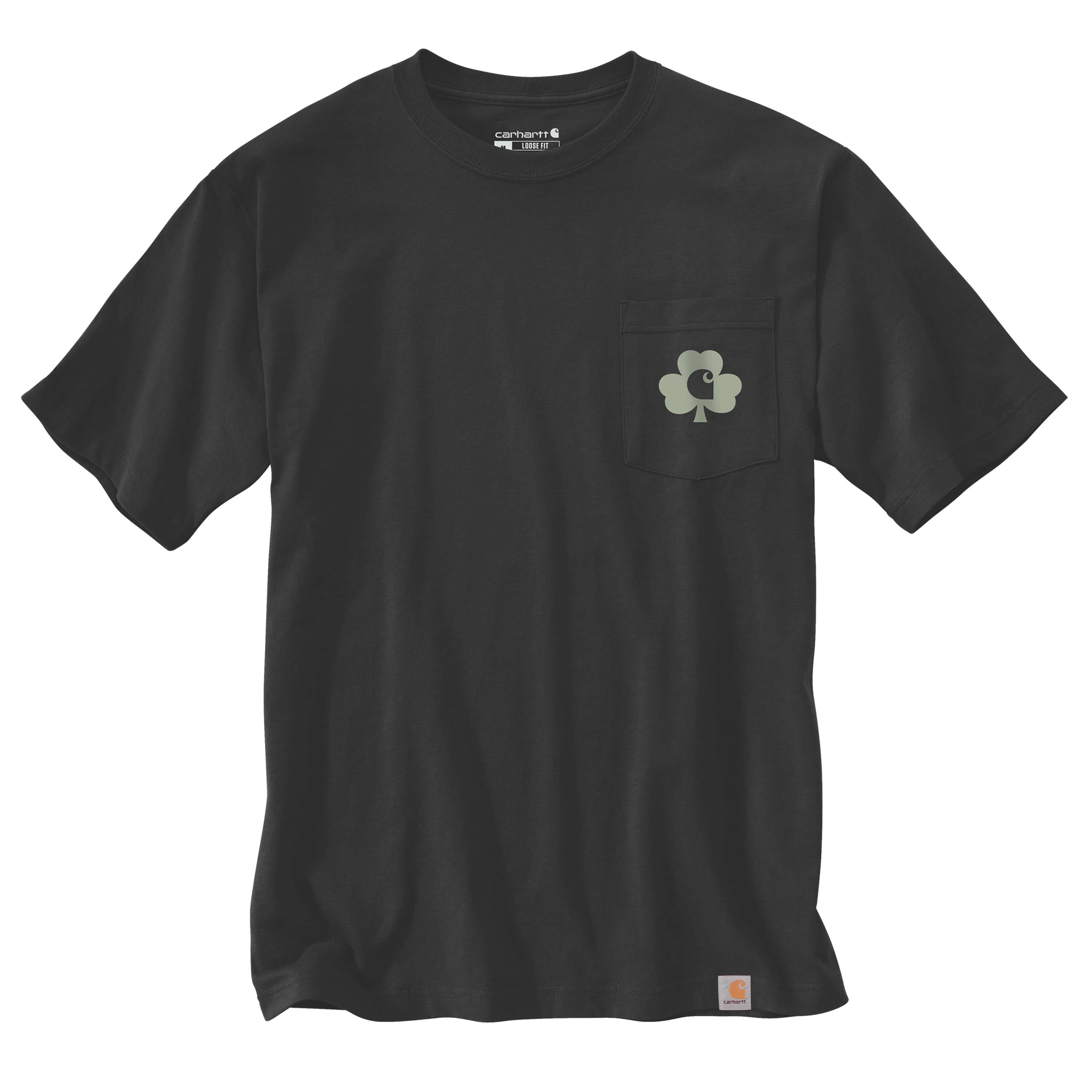 Additional thumbnail 1 of Relaxed Fit Heavyweight Short-Sleeve Pocket Shamrock Graphic T-Shirt