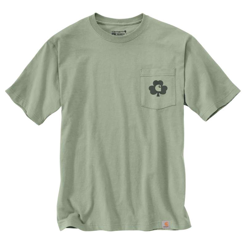 Carhartt  Sage Relaxed Fit Heavyweight Short-Sleeve Pocket Shamrock Graphic T-Shirt