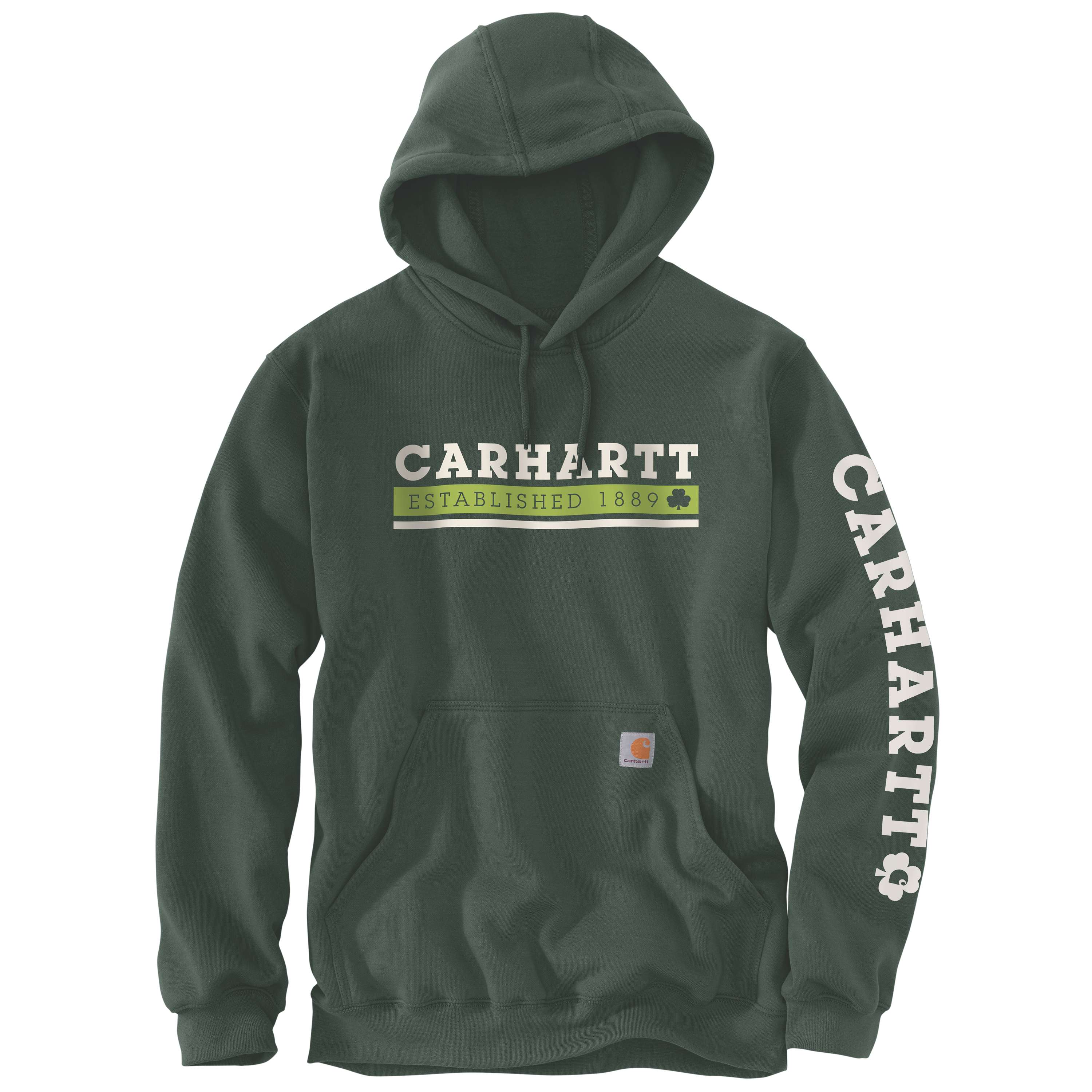 Additional thumbnail 1 of Loose Fit Midweight Hooded Shamrock Graphic Sweatshirt