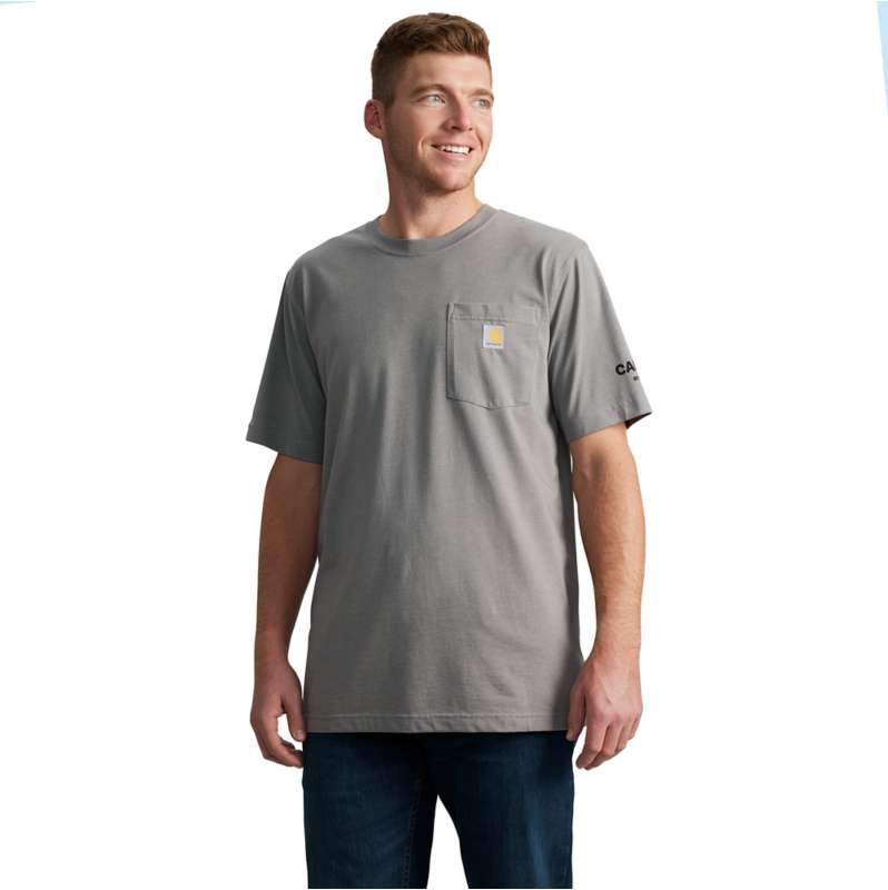 Carhartt  Weather Ash Heather Relaxed Fit Lightweight Short-Sleeve Streetcar Graphic T-Shirt