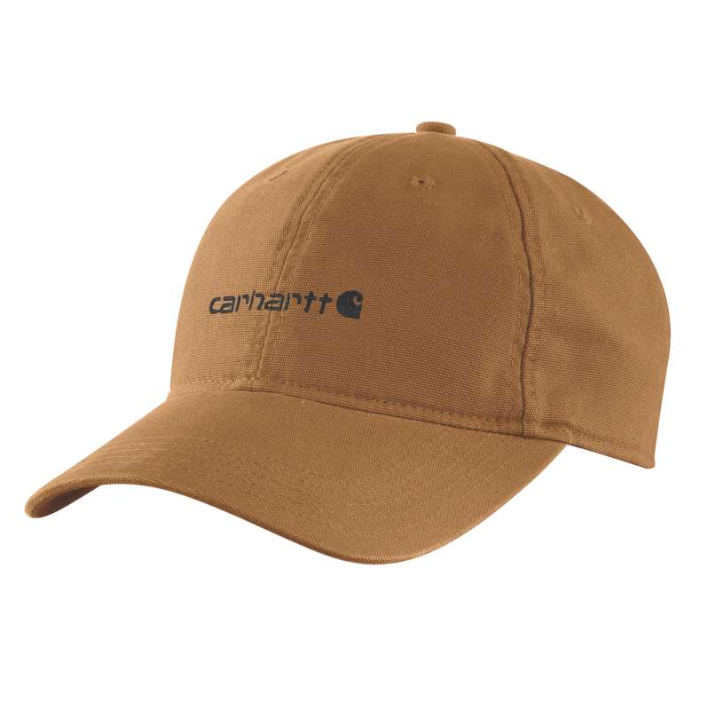 Carhartt  Carhartt Brown Canvas Embroidered Graphic Cap