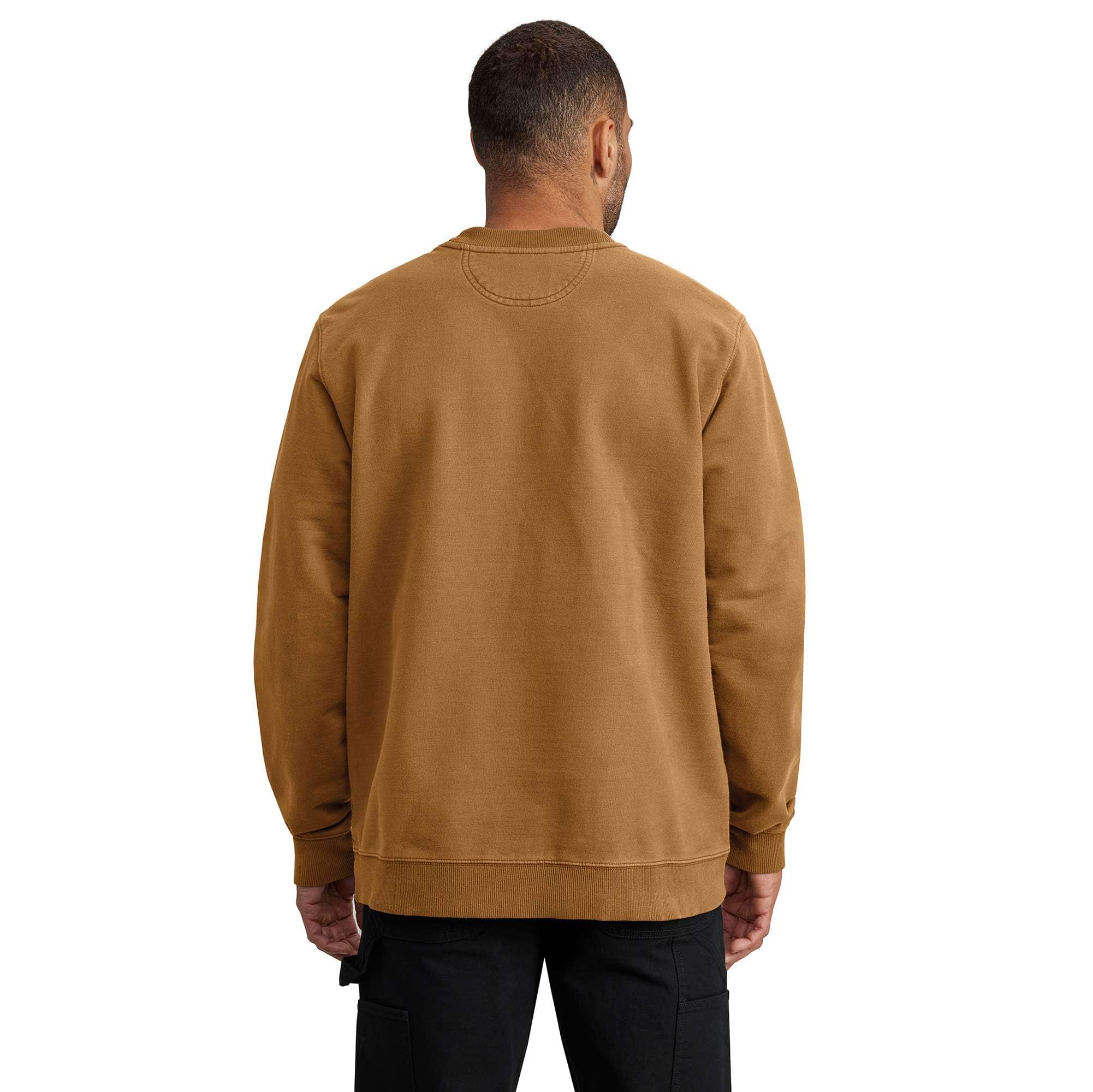 Additional thumbnail 2 of Relaxed Fit Midweight Garment Dye French Terry Crewneck Pocket Sweatshirt